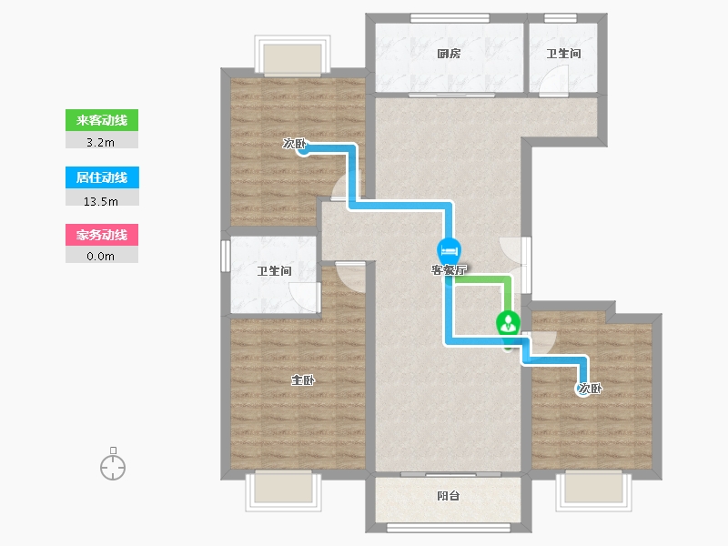 河北省-唐山市-万润首府-102.94-户型库-动静线