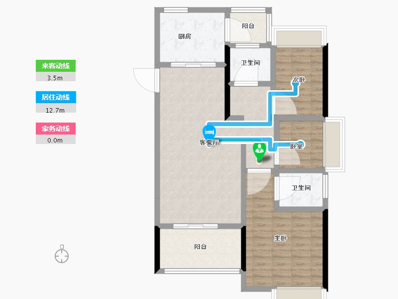 安徽省-六安市-恒大珺庭-92.80-户型库-动静线