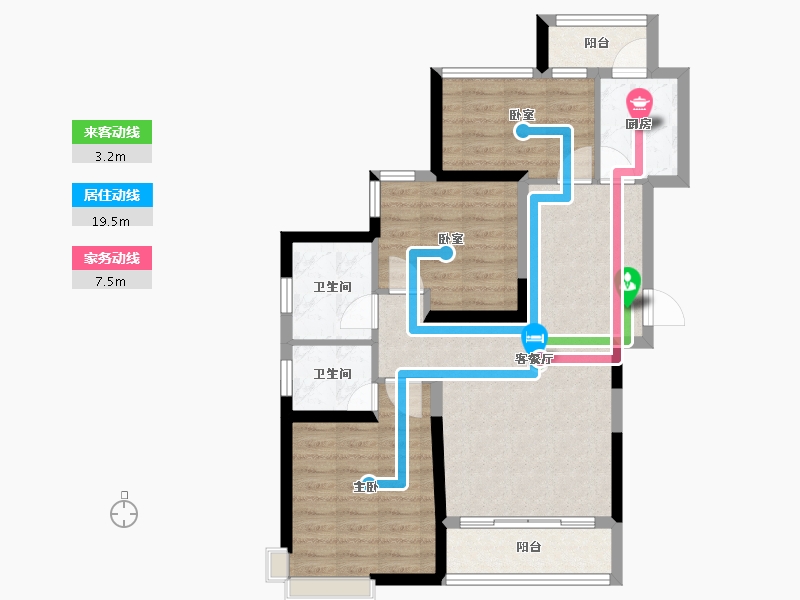 甘肃省-临夏回族自治州-和骏欧洲世家-75.16-户型库-动静线