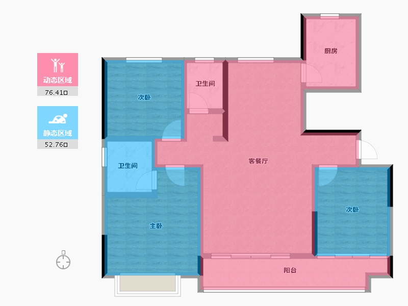 山东省-东营市-贵和府-116.00-户型库-动静分区