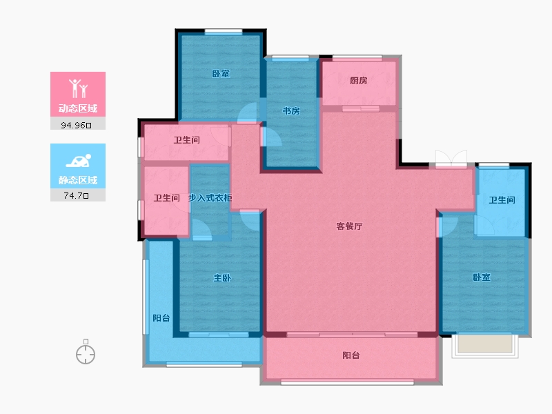 安徽省-阜阳市-国投西城首府-152.42-户型库-动静分区