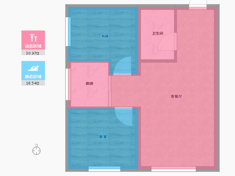 新疆维吾尔自治区-乌鲁木齐市-双宇威尼斯小镇-42.19-户型库-动静分区