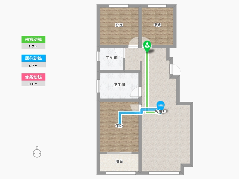 山东省-东营市-众富和悦府-77.99-户型库-动静线