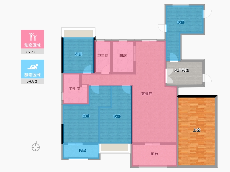 湖南省-娄底市-铁昇资水原著-159.04-户型库-动静分区