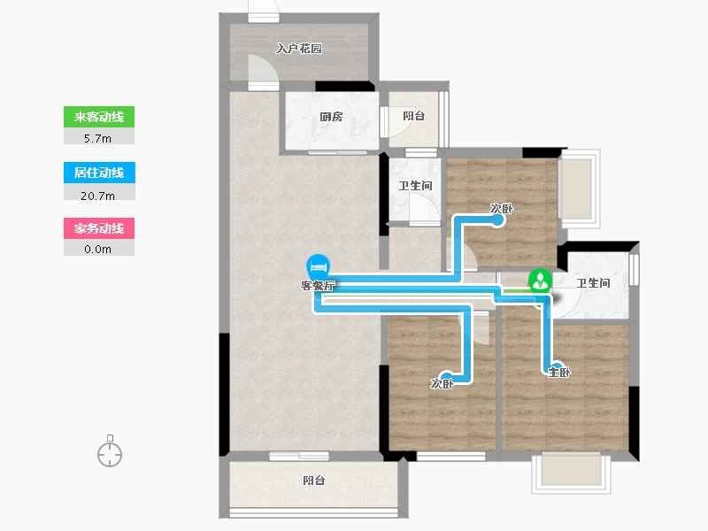 广东省-梅州市-御景江山悦-85.32-户型库-动静线