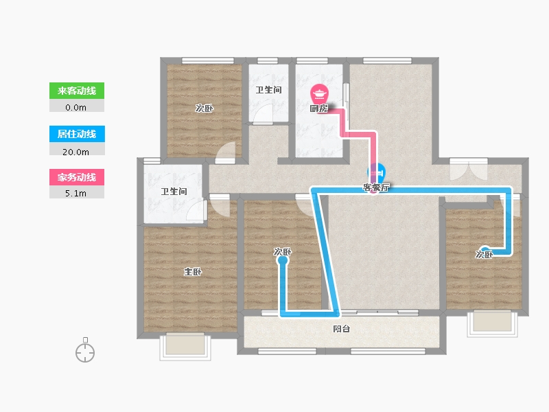 河北省-唐山市-浭阳泰和府-129.84-户型库-动静线