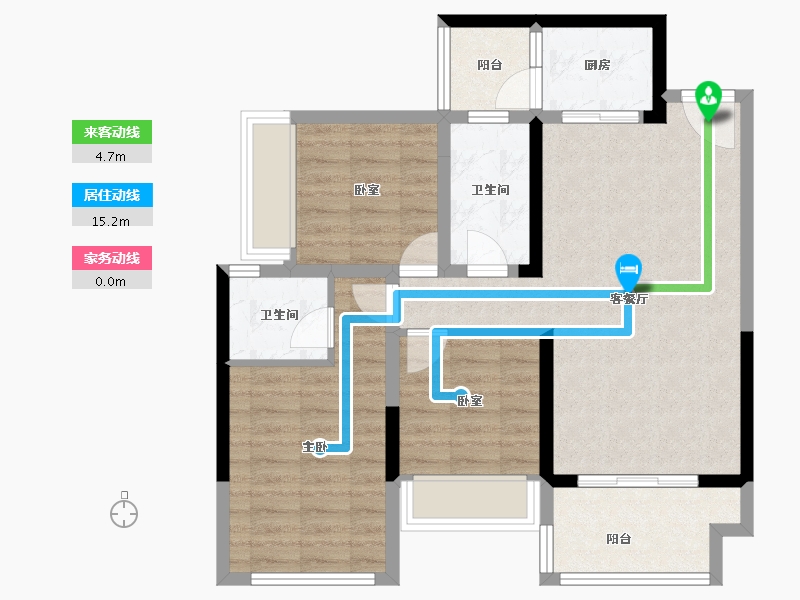 四川省-绵阳市-竹凌星光-79.65-户型库-动静线