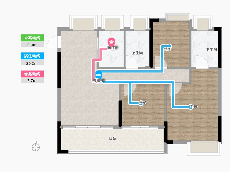 江西省-上饶市-力高·阳光首府-88.00-户型库-动静线