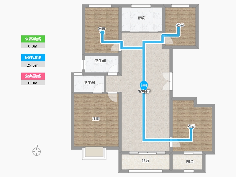 河北省-唐山市-浭阳泰和府-111.38-户型库-动静线