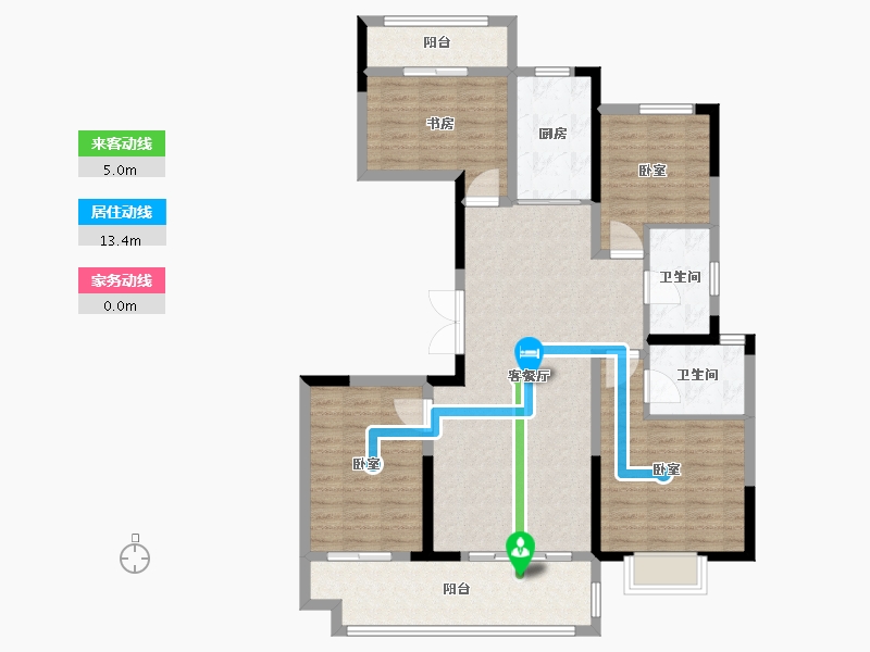 河南省-洛阳市-建业滨河赋-112.00-户型库-动静线