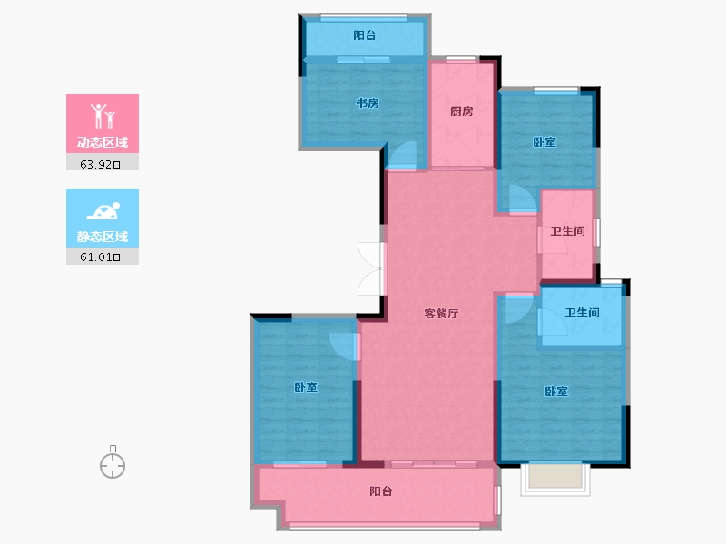 河南省-洛阳市-建业滨河赋-112.00-户型库-动静分区