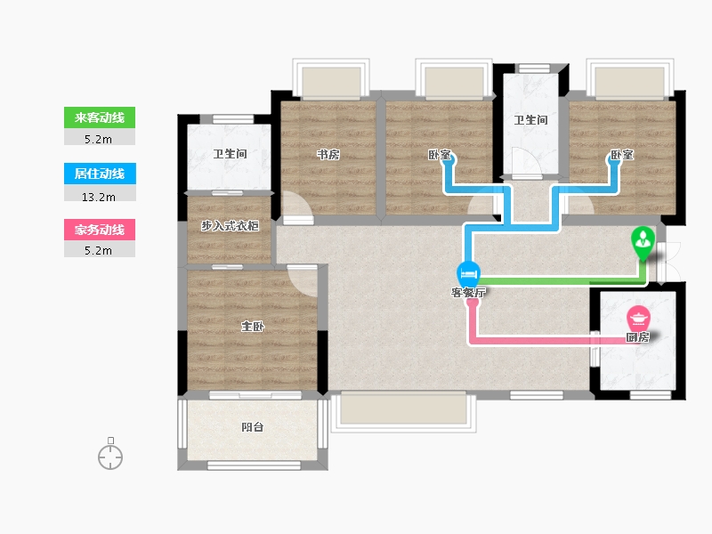 四川省-内江市-荣威·珑悦府-92.06-户型库-动静线