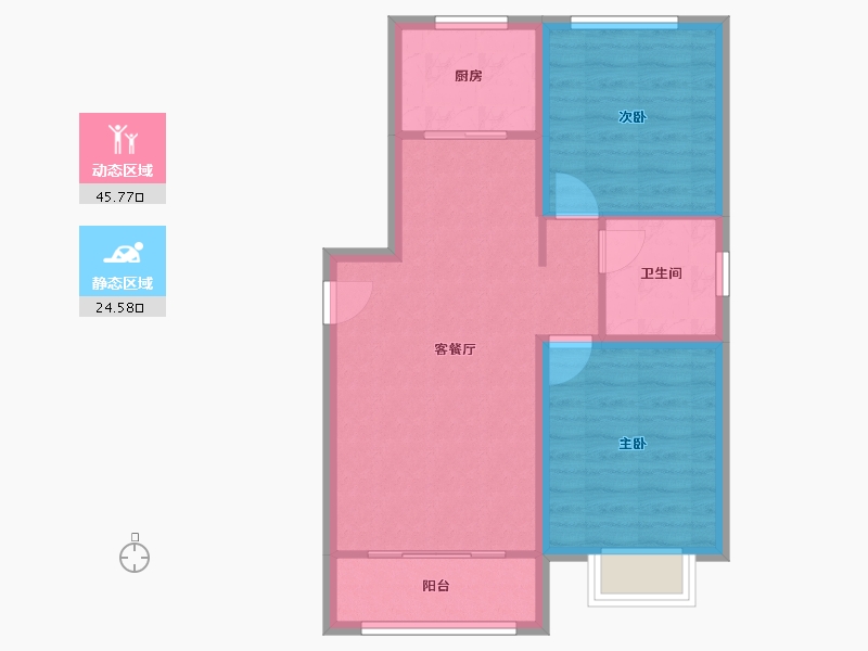 河北省-唐山市-万润首府-63.13-户型库-动静分区