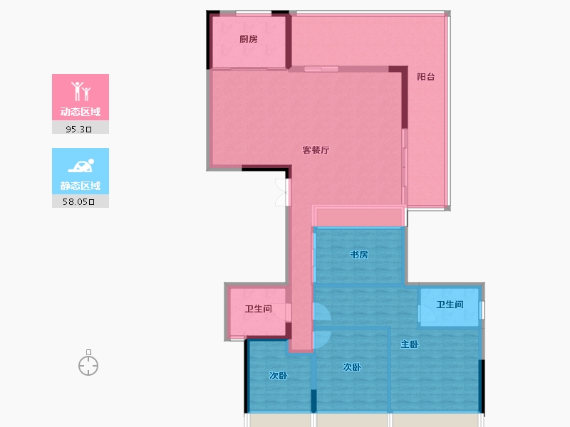 云南省-红河哈尼族彝族自治州-富平·名贵园-139.20-户型库-动静分区