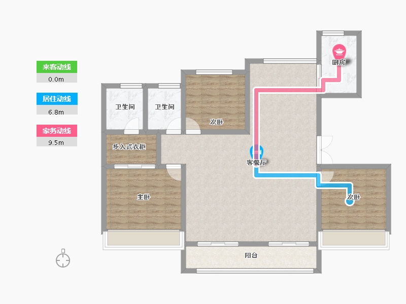 甘肃省-天水市-麓宸·河与时光-117.32-户型库-动静线