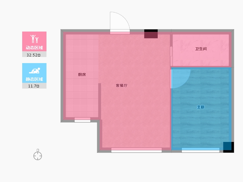 辽宁省-丹东市-祥麗苑-40.04-户型库-动静分区