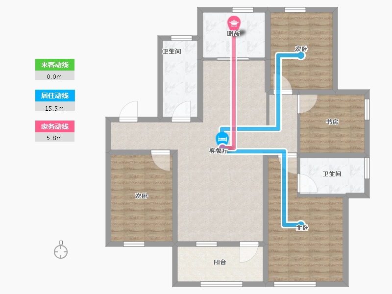 吉林省-通化市-世基·啤酒生态小镇-114.05-户型库-动静线