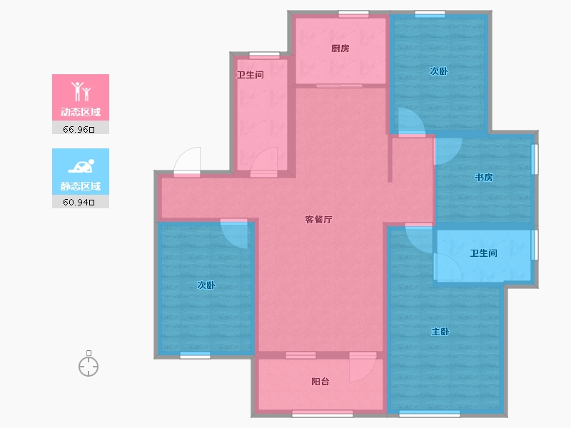 吉林省-通化市-世基·啤酒生态小镇-114.05-户型库-动静分区