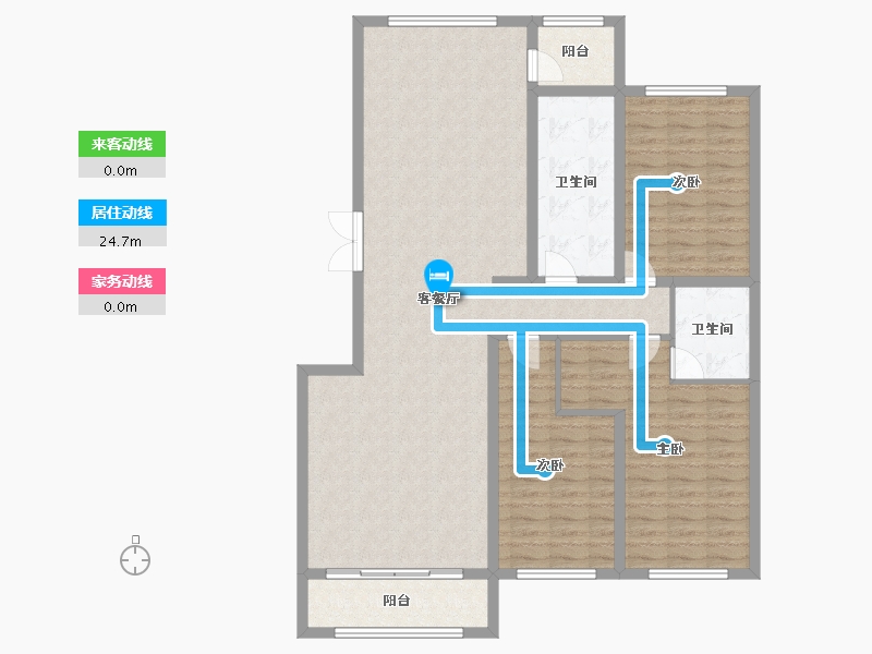 黑龙江省-黑河市-华泰東城御府-127.23-户型库-动静线