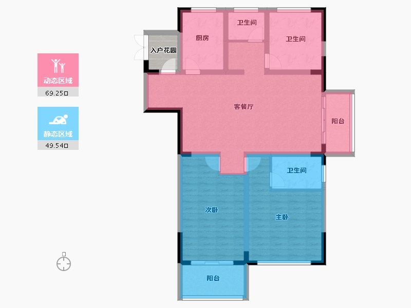 河南省-洛阳市-东展旖和园-109.60-户型库-动静分区