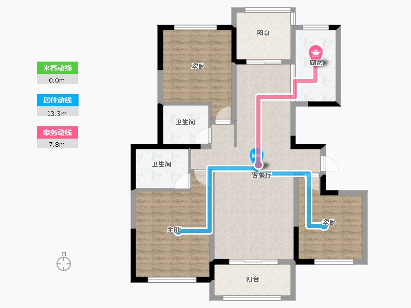 河南省-洛阳市-东展旖和园-111.20-户型库-动静线