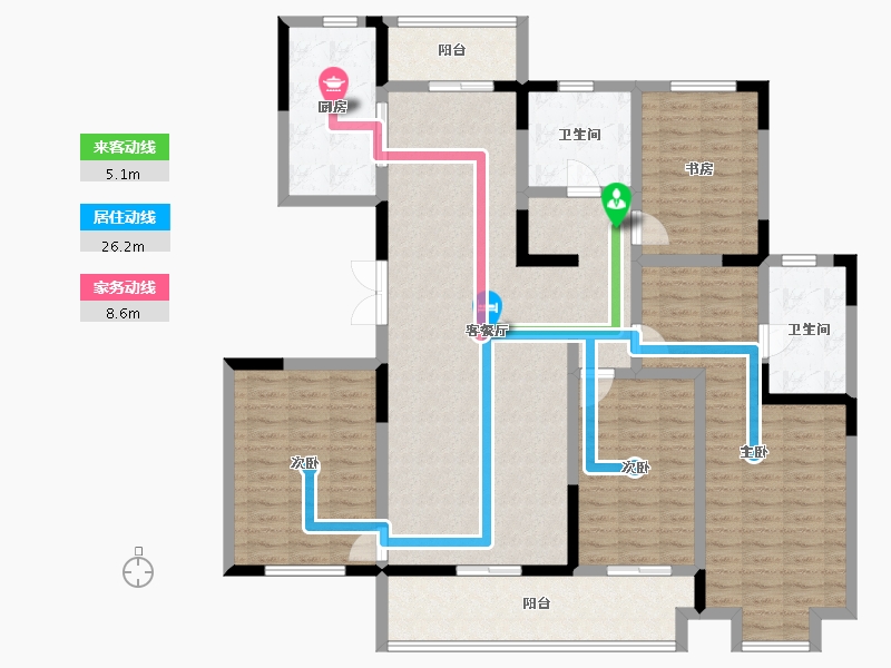 山西省-运城市-舜都首府-146.91-户型库-动静线