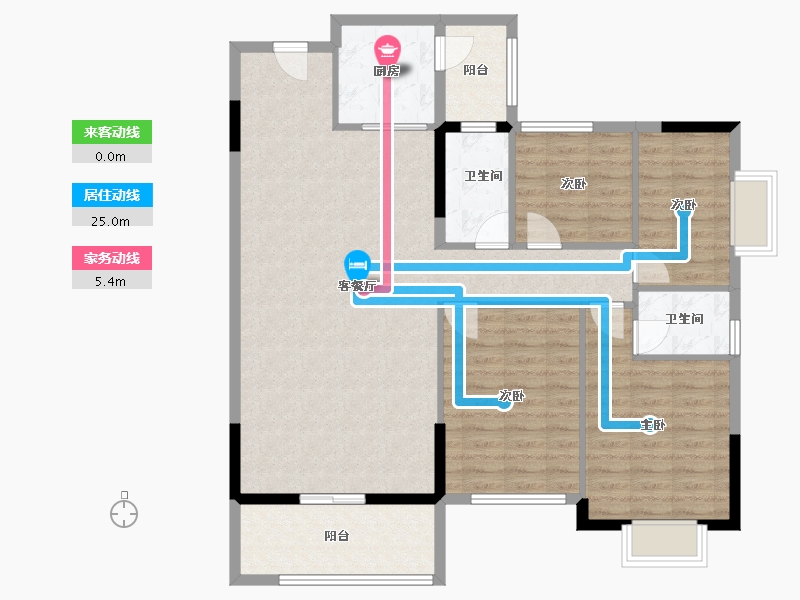 广东省-梅州市-兴宁胜雄花园-112.04-户型库-动静线