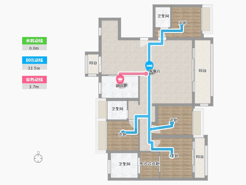 江苏省-苏州市-前山澜庭-170.00-户型库-动静线