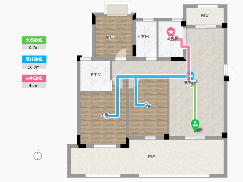 湖北省-黄石市-錦綉·御湖湾-114.16-户型库-动静线