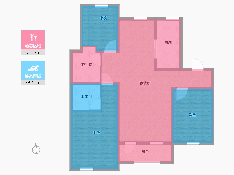 吉林省-通化市-世基·啤酒生态小镇-97.29-户型库-动静分区