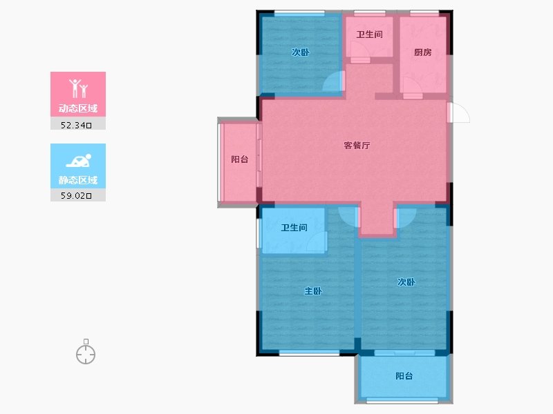 河南省-洛阳市-东展旖和园-99.21-户型库-动静分区