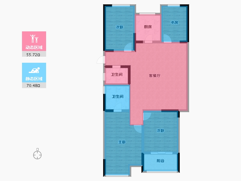 河南省-洛阳市-东展旖和园-113.12-户型库-动静分区