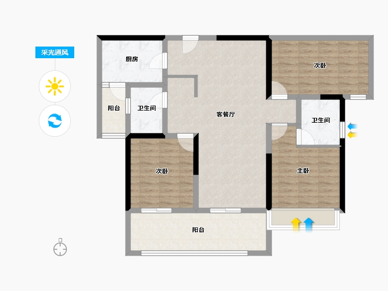 贵州省-黔东南苗族侗族自治州-领地·天御-101.20-户型库-采光通风