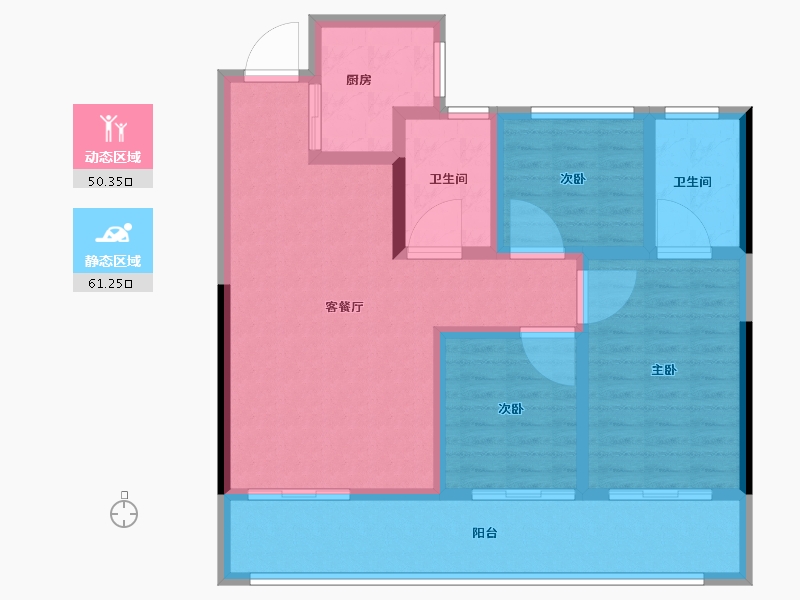 山东省-菏泽市-菏泽中心-100.00-户型库-动静分区