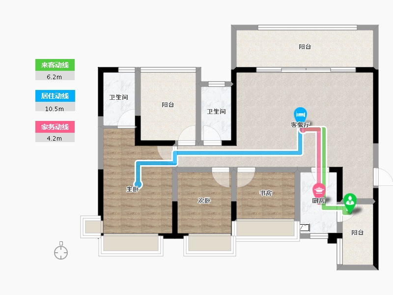 云南省-昭通市-镇雄伴山智慧生态城-104.00-户型库-动静线