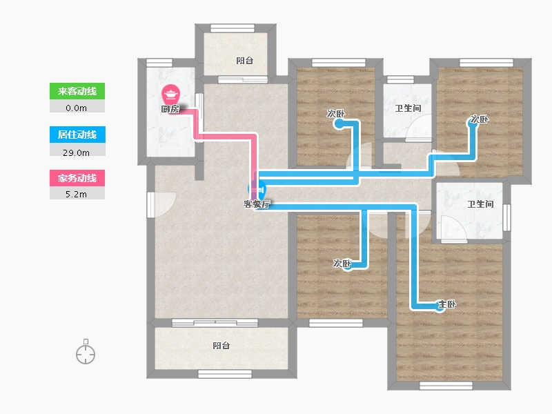 四川省-南充市-金为领地悦城-89.90-户型库-动静线