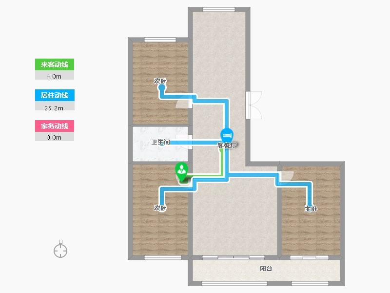 黑龙江省-黑河市-华泰東城御府-109.13-户型库-动静线