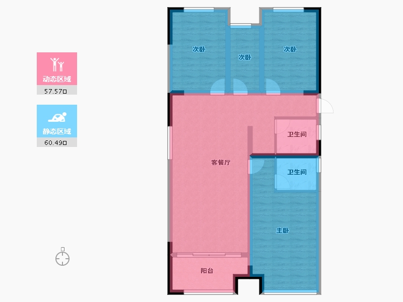 河南省-洛阳市-东展旖和园-106.00-户型库-动静分区