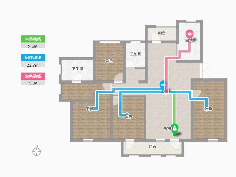 吉林省-通化市-世基·啤酒生态小镇-138.14-户型库-动静线