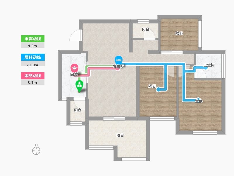 四川省-南充市-鸿通文德中央大境-73.21-户型库-动静线