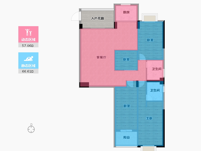 福建省-莆田市-凤达南湖佳园-120.80-户型库-动静分区