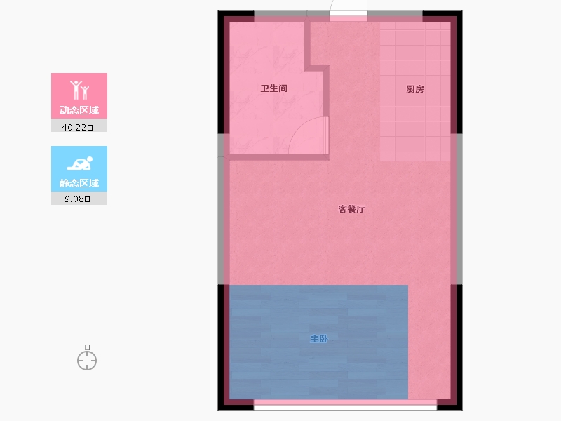 河北省-邯郸市-华耀城悦公馆-36.79-户型库-动静分区