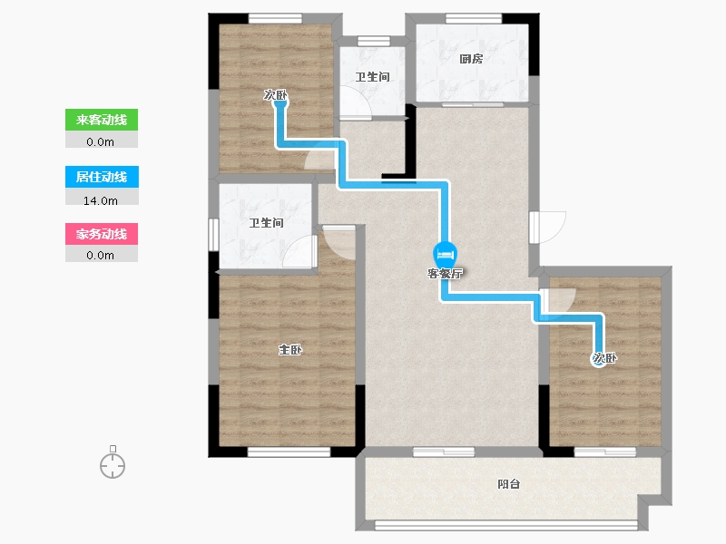 安徽省-宿州市-砀山兰庭雅苑-97.33-户型库-动静线