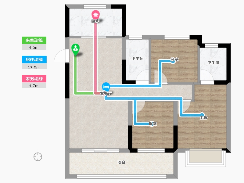 河南省-漯河市-昌建璟上-71.66-户型库-动静线