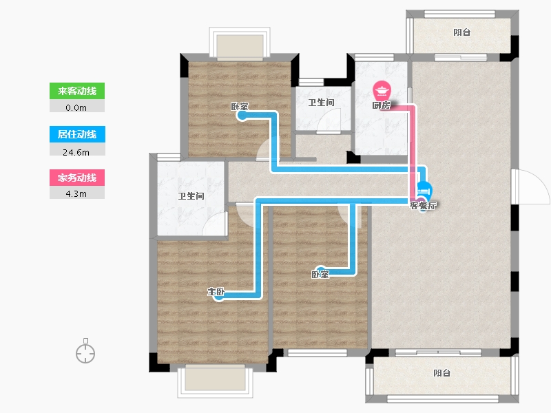 江西省-吉安市-龙城御璟国际-110.58-户型库-动静线