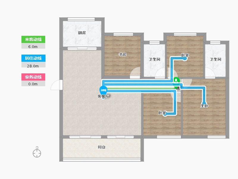 福建省-宁德市-世茂·天悦时代广场-102.47-户型库-动静线