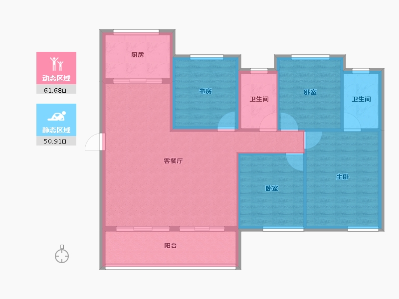 福建省-宁德市-世茂·天悦时代广场-102.47-户型库-动静分区