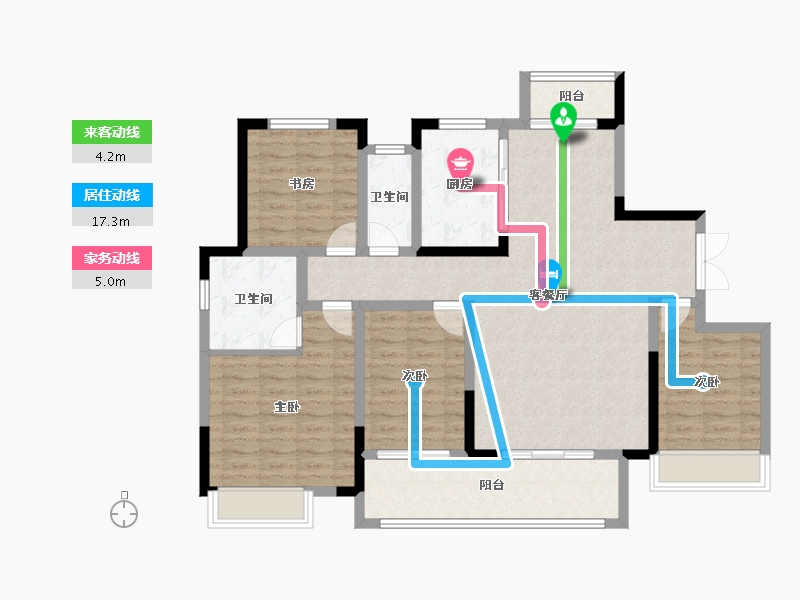 河南省-洛阳市-美庐新苑-114.00-户型库-动静线