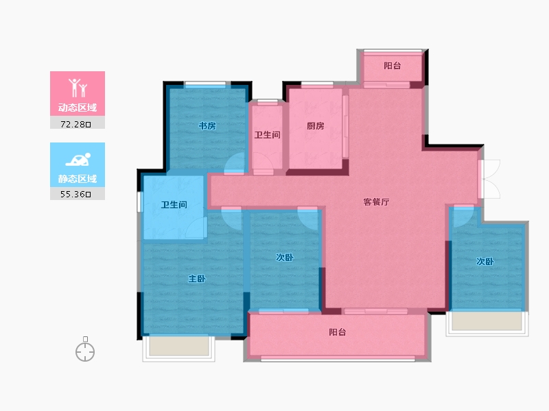 河南省-洛阳市-美庐新苑-114.00-户型库-动静分区