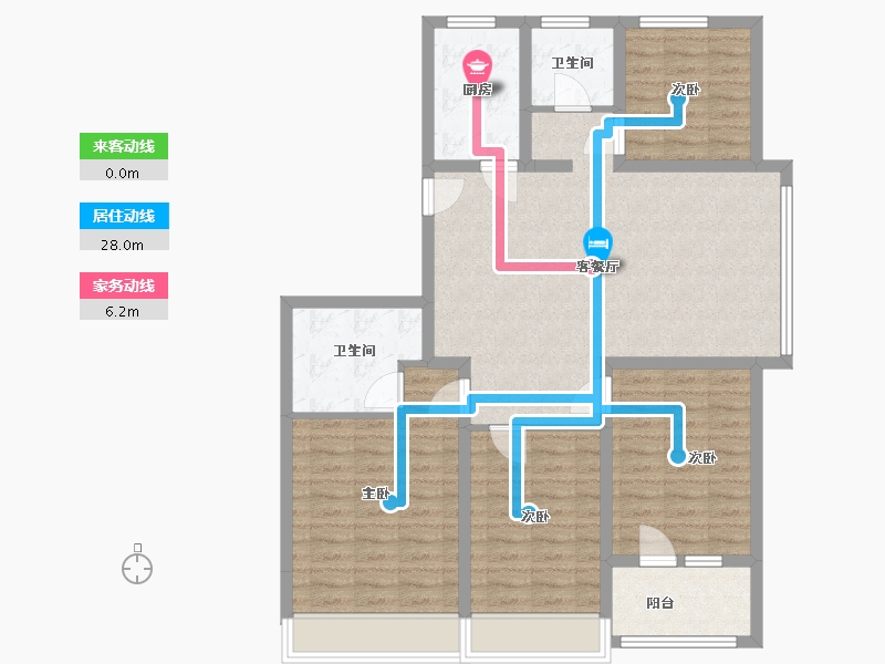 山东省-济宁市-孝养城-105.00-户型库-动静线